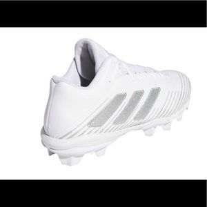 adidas Shoes | Adidas Freak Mid 2 White Silver Football Cleats | Poshmark